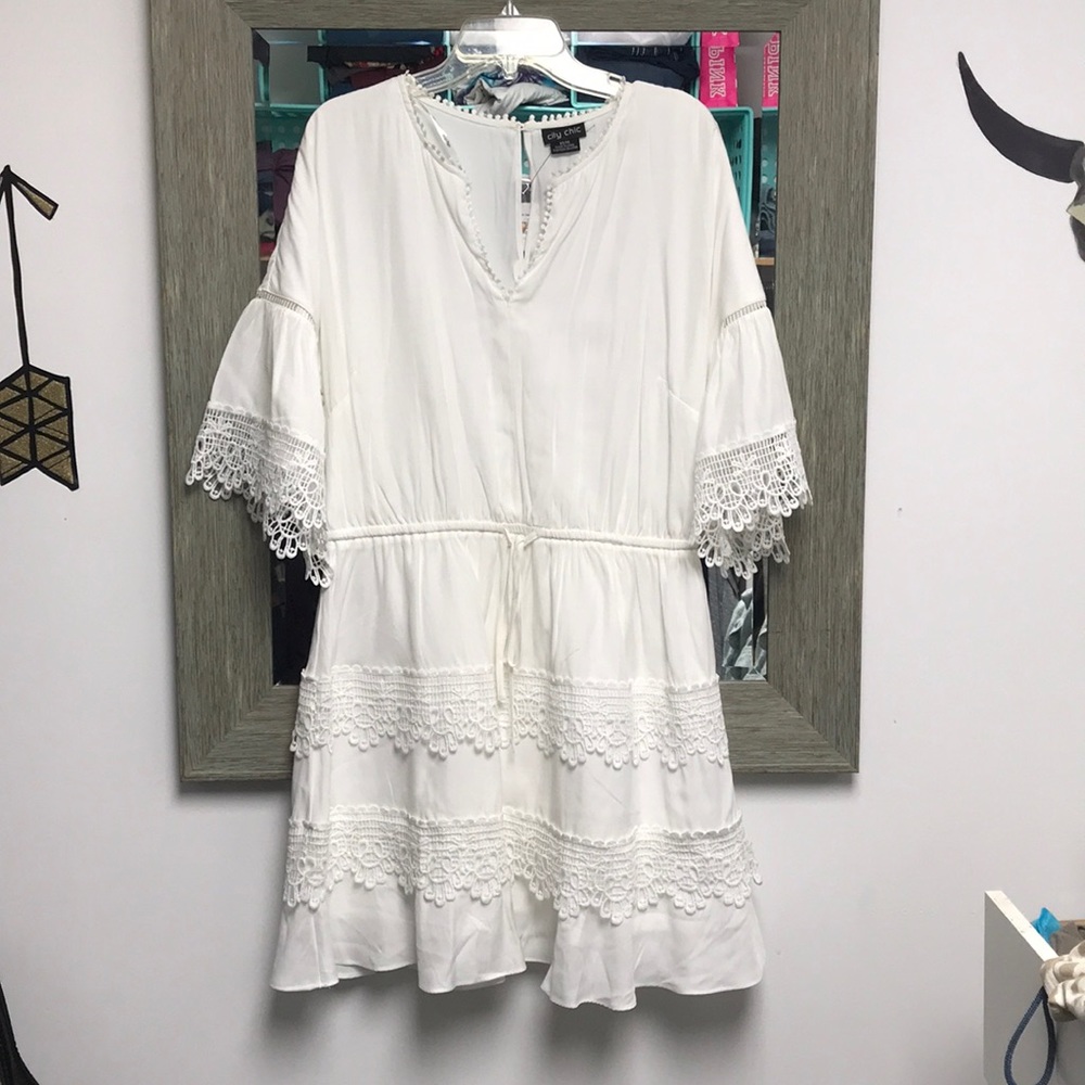City Chic white dress